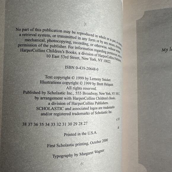 A Series of Unfortunate Events #2: The Reptile Room (Softcover) - Picture 9 of 9